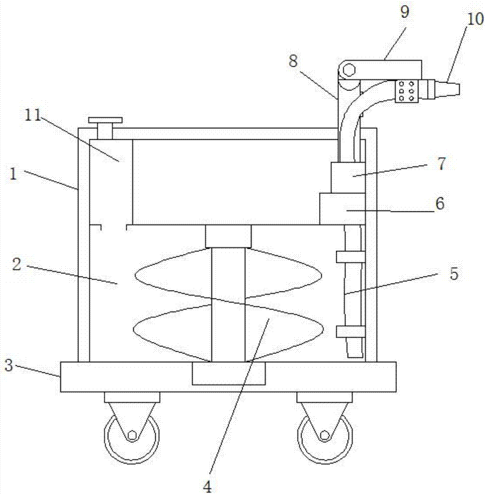 Disease and insect elimination device for forestry planting