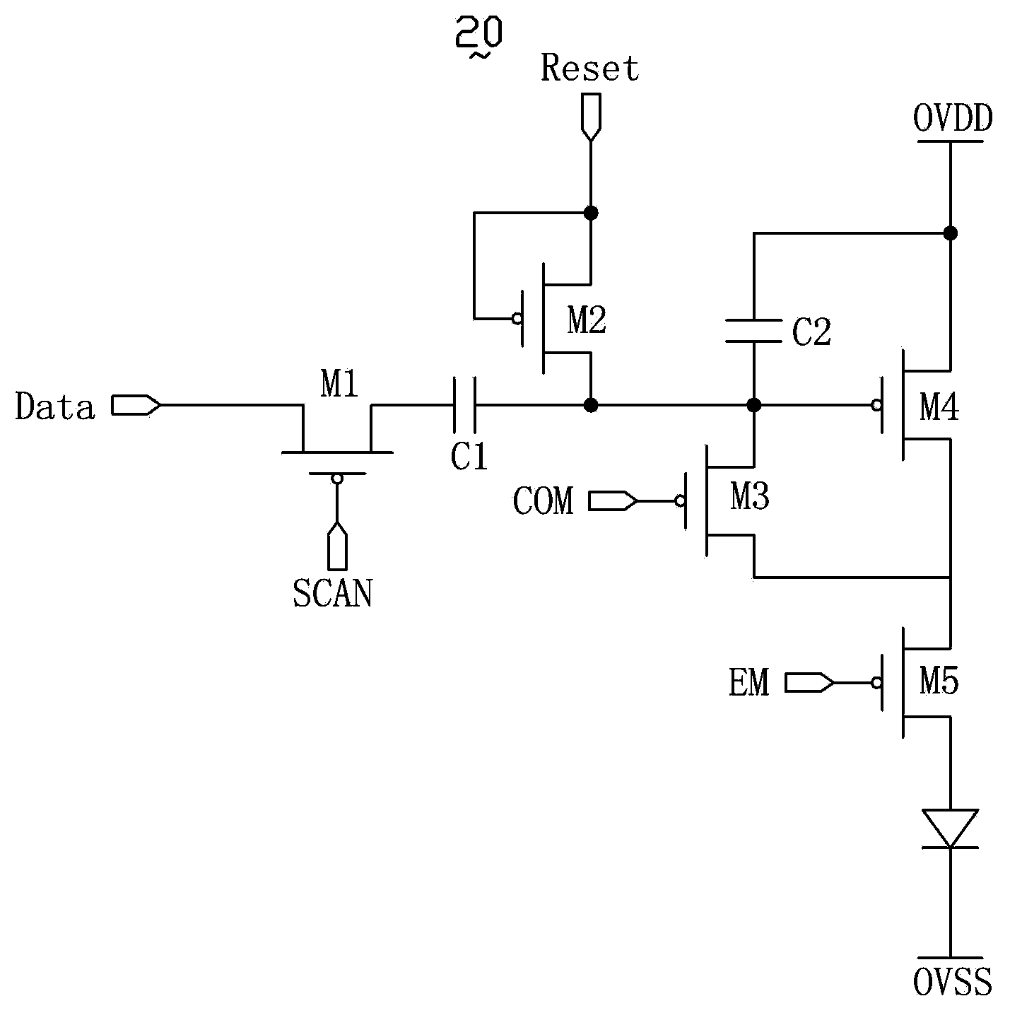 Pixel driving circuit and organic light emitting displayer using same