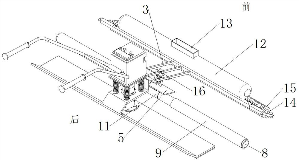 A film covering equipment after the initial setting of concrete and before the final setting