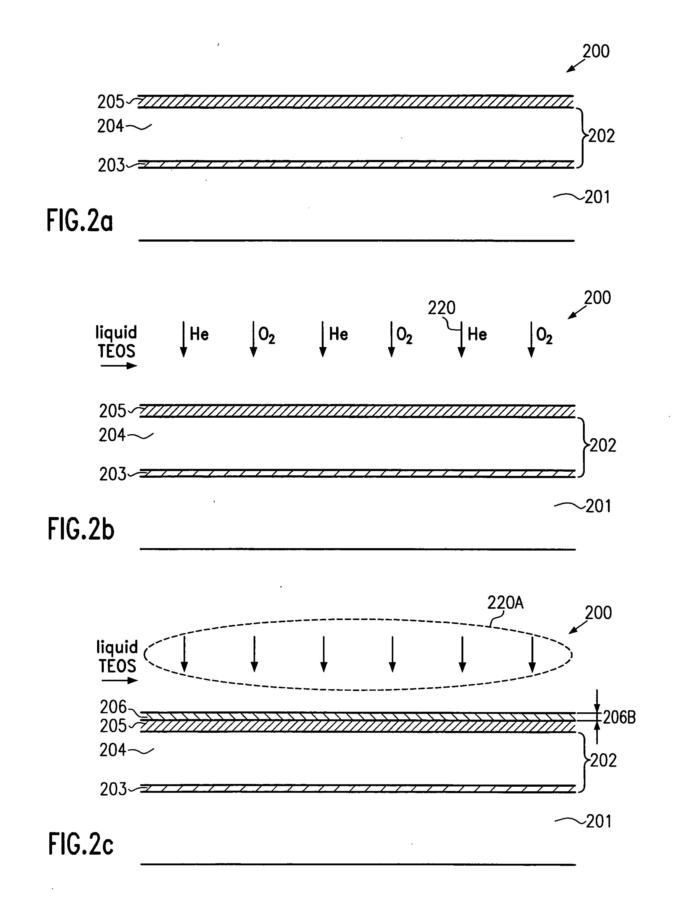 Method of forming a teos cap layer at low temperature and reduced deposition rate