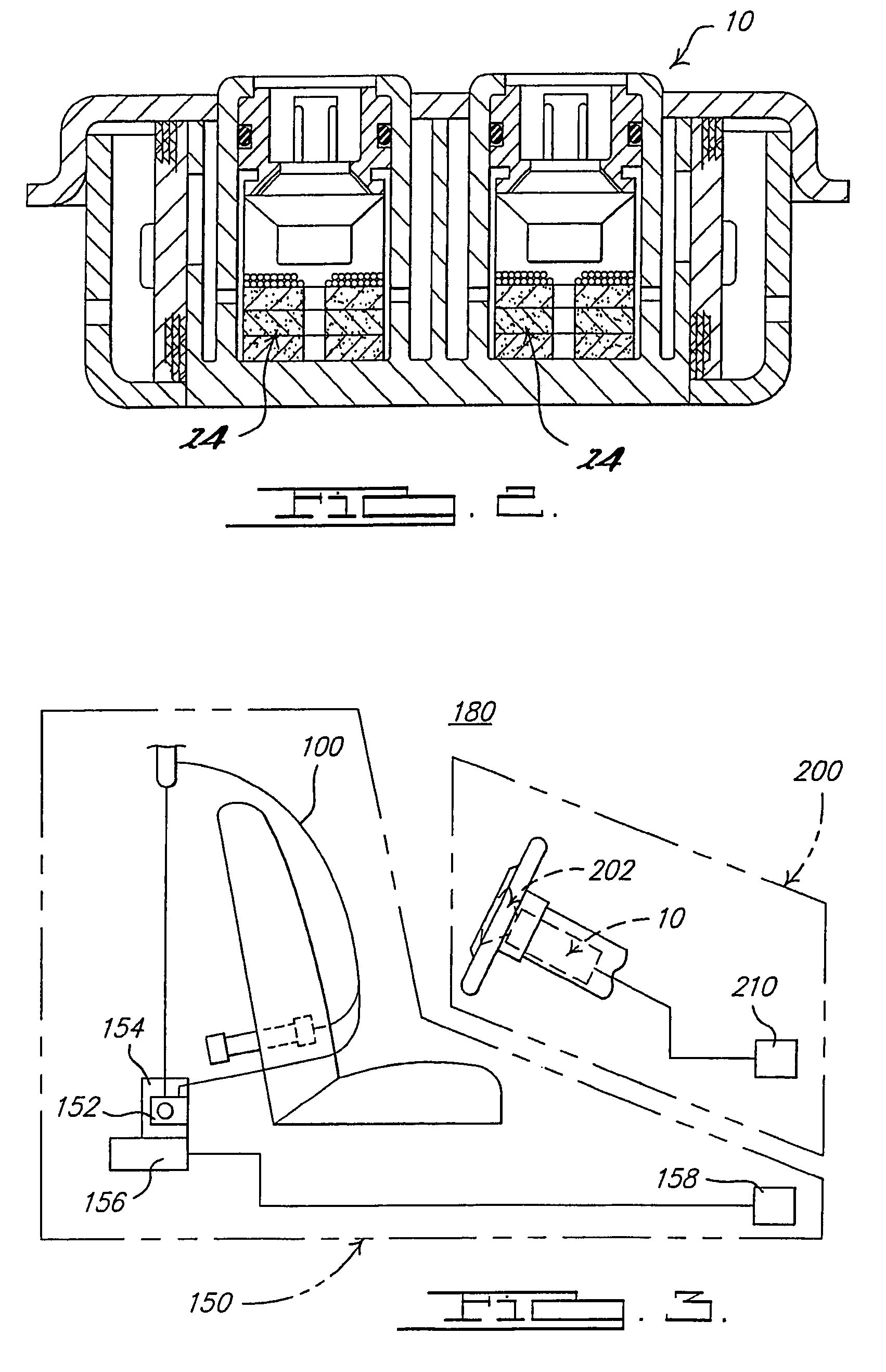 Gas generating composition