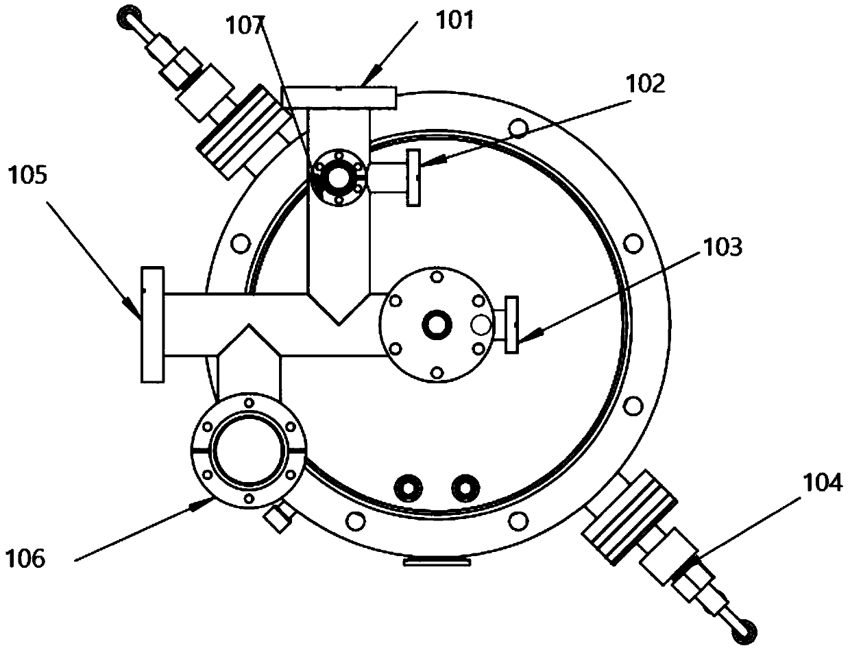 Ultrahigh vacuum heat treatment furnace for high-frequency superconducting cavity