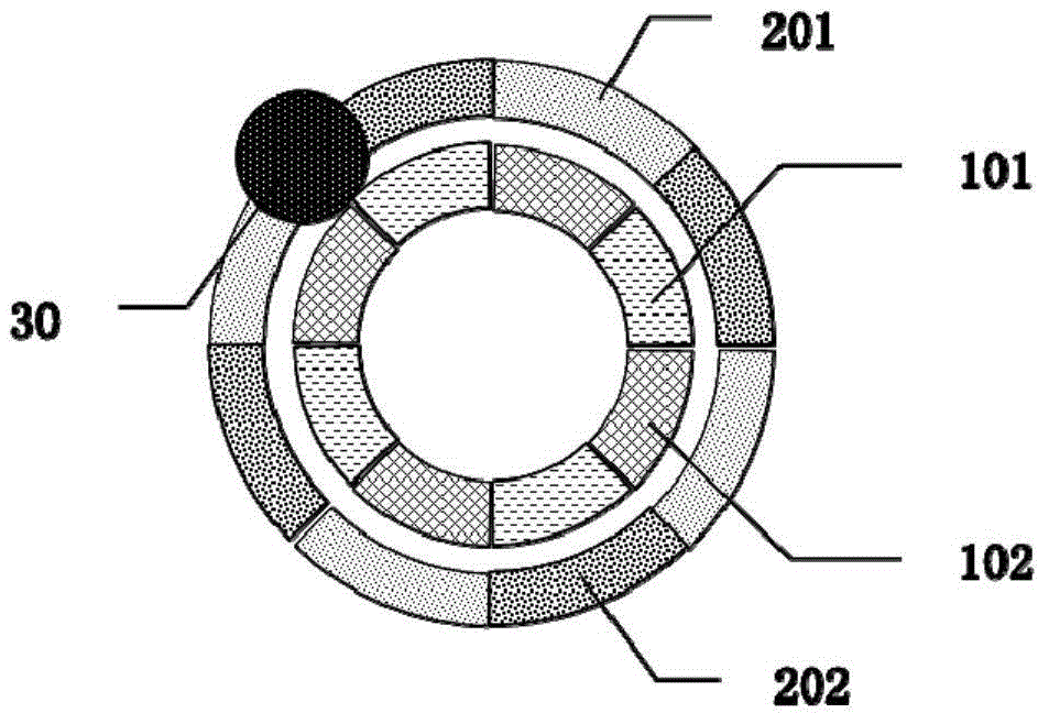 Rotary type friction nanometer electric generator