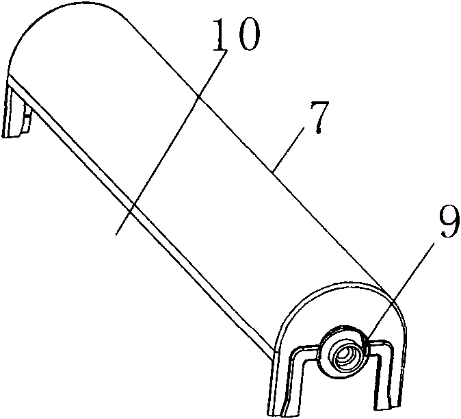 Paper storage device used for dedusting paper mop