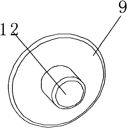 Paper storage device used for dedusting paper mop