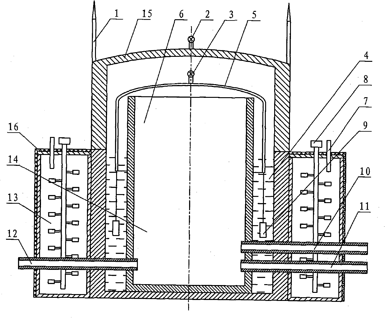 Double-chamber anaerobic methane secondary fermentation device