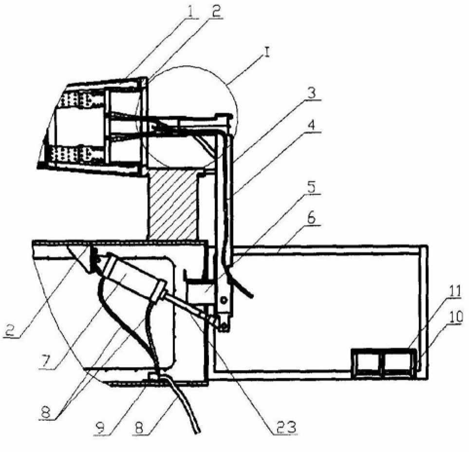 A free jet test cable pull-out device