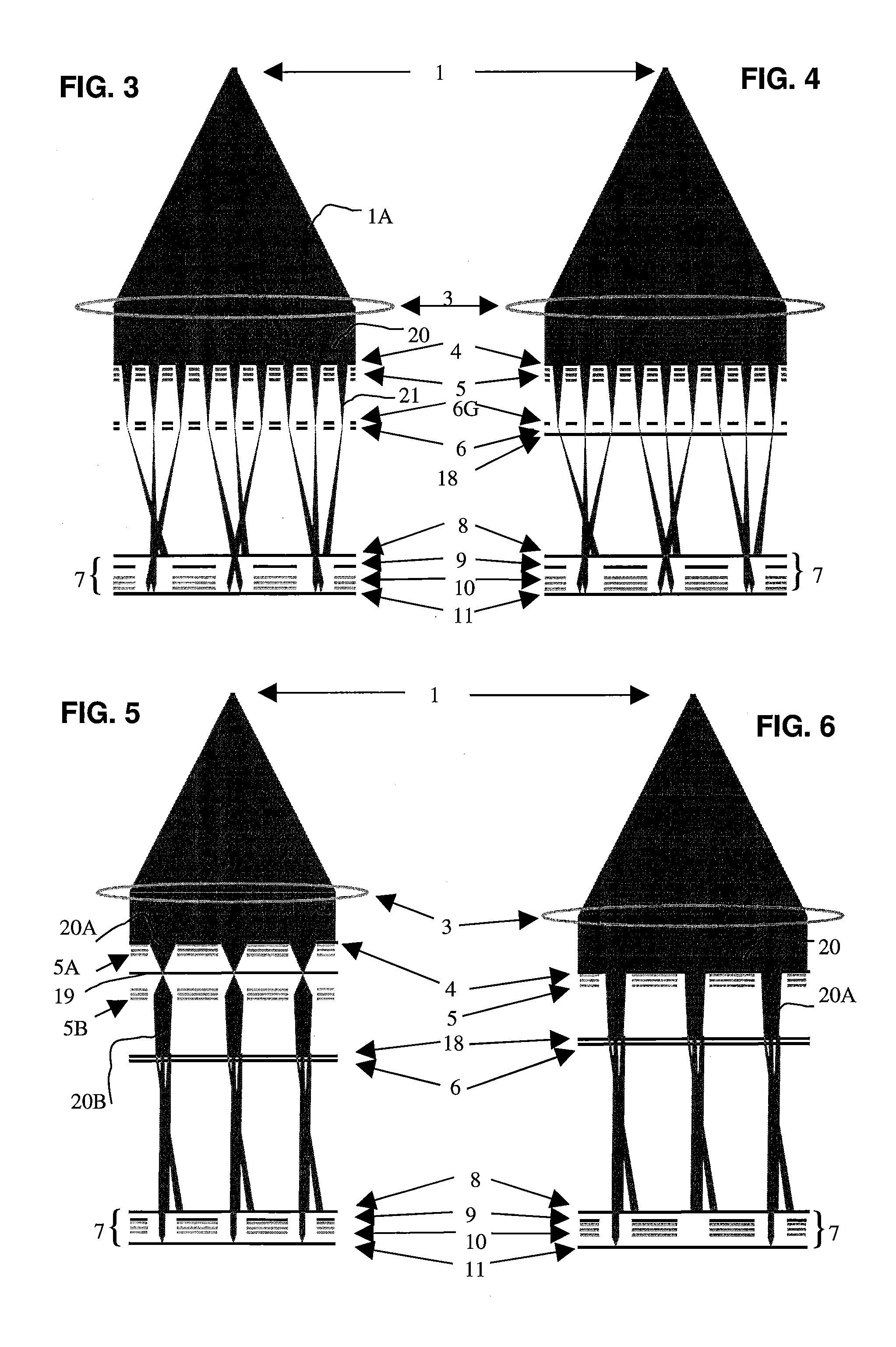 Projection lens arrangement