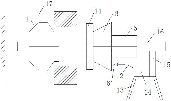 Sampling hole support plug used for pollution source smoke monitoring