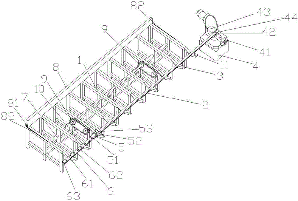 Steel tube fixed-length cutting device