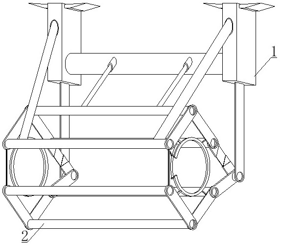 A fastening ring for cable installation and fixing of power transmission equipment and its implementation method