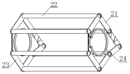 A fastening ring for cable installation and fixing of power transmission equipment and its implementation method