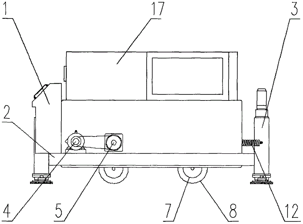 Mobile linear circulating-type acceleration loading test system