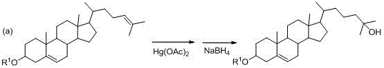 A kind of synthetic method of 25-hydroxycholesterol