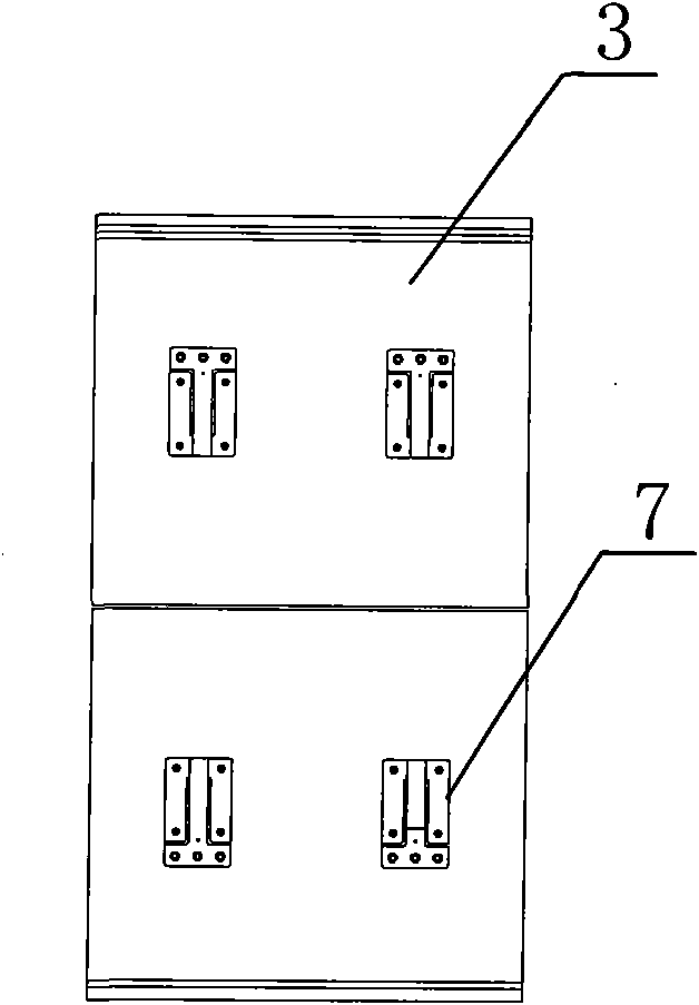 Testing device for wave surface height and impact load