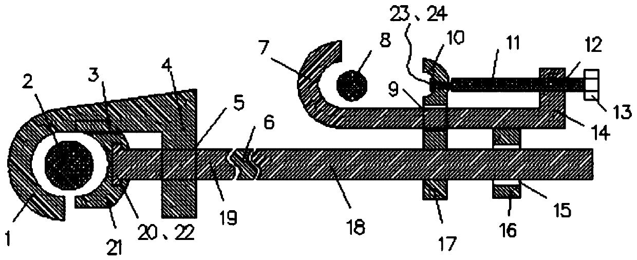 Special fixture for quickly increasing distance between power lines