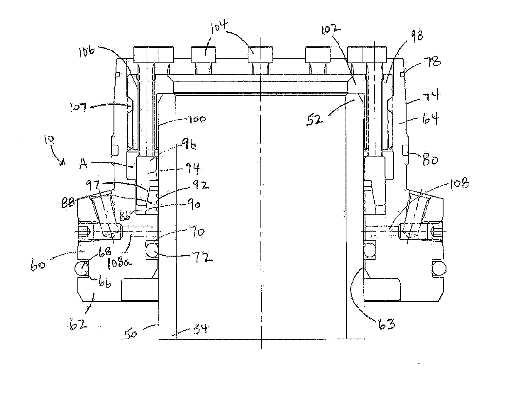 Wellhead seal device to seal casing