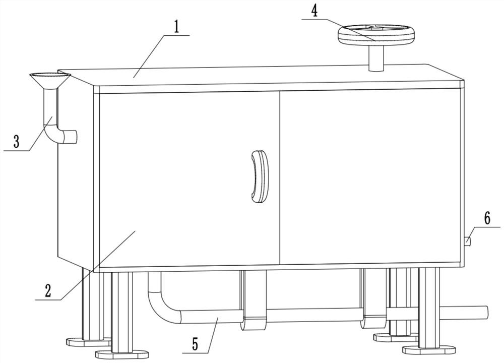 Cell pathological section collecting and flushing device