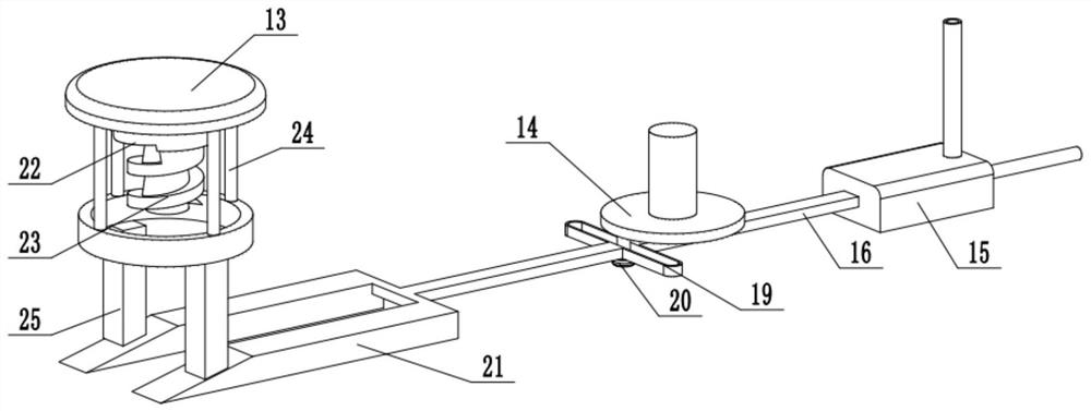 Cell pathological section collecting and flushing device