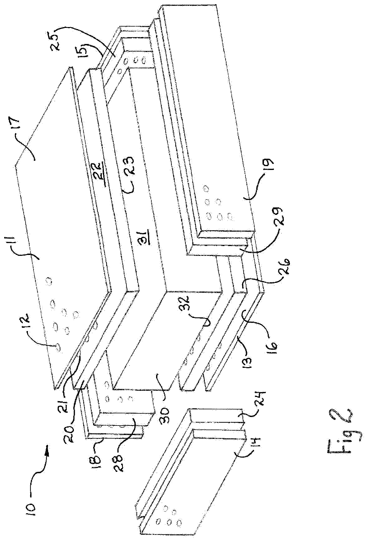 Optical breadboard table and method