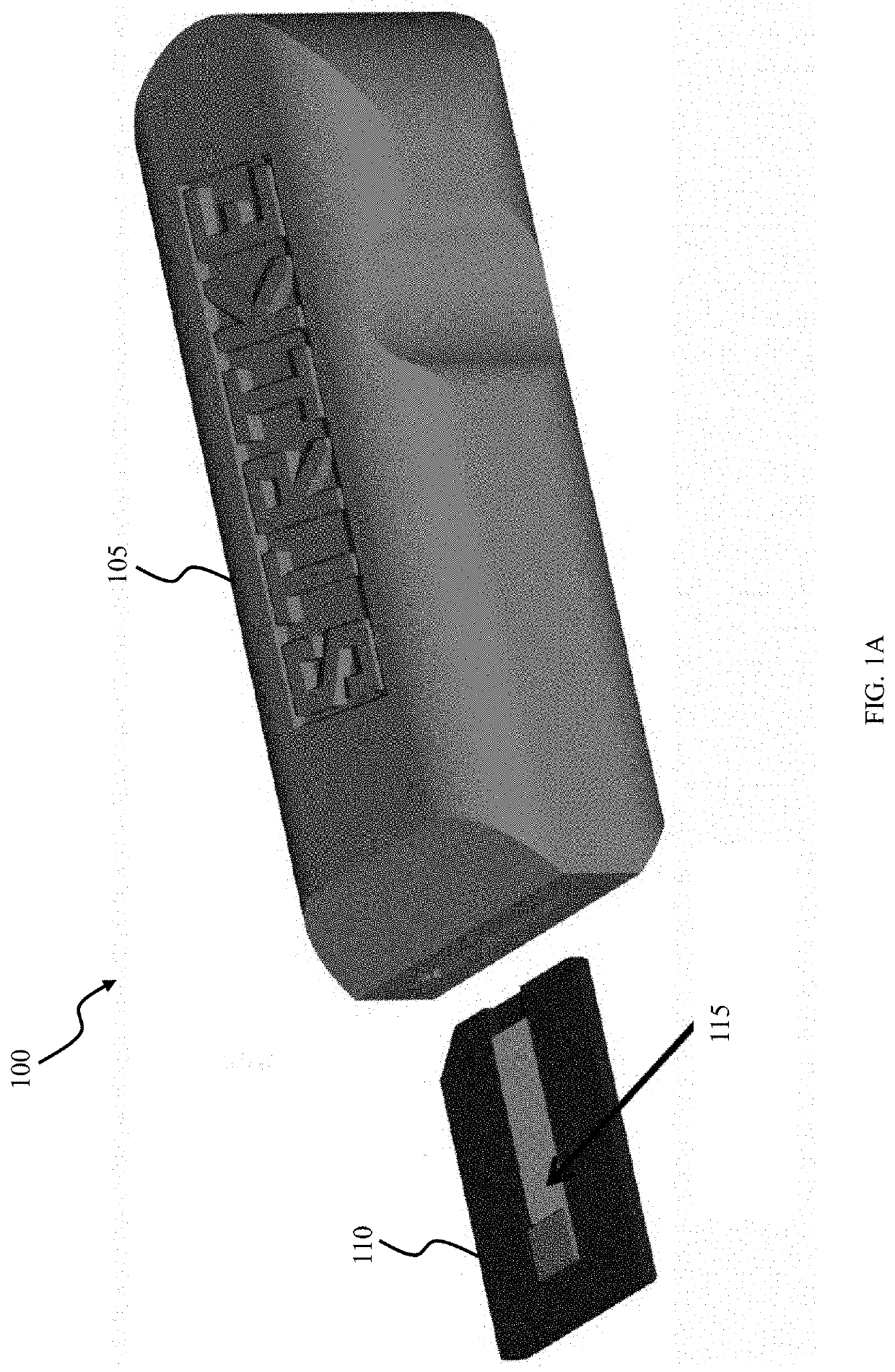 Docking station with waveguide enhanced analyte detection strip