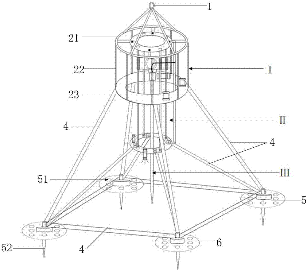 Dynamic change original position observation system for seabed interfacial layer