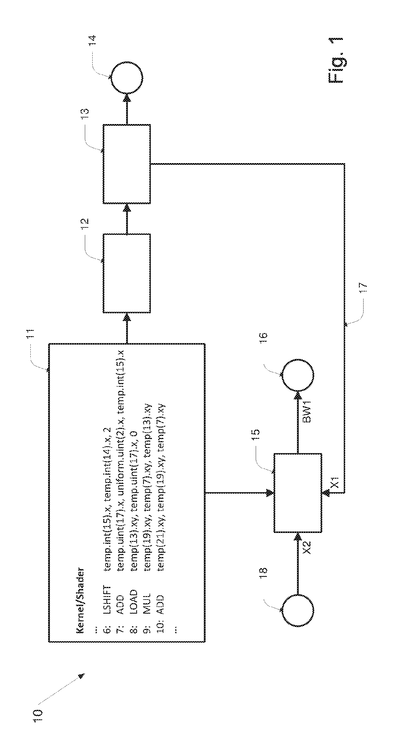 Bandwidth estimation circuit, computer system, method for estimating and predicting the bandwidth and computer readable program product