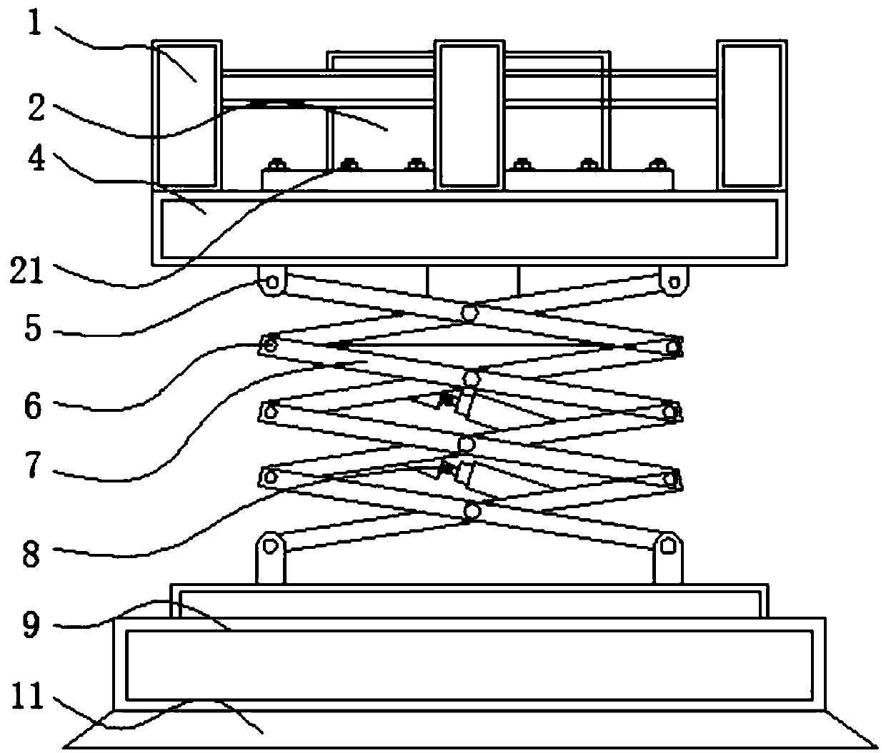 Tunnel construction shock absorption type water-rich sand layer detection perforating device