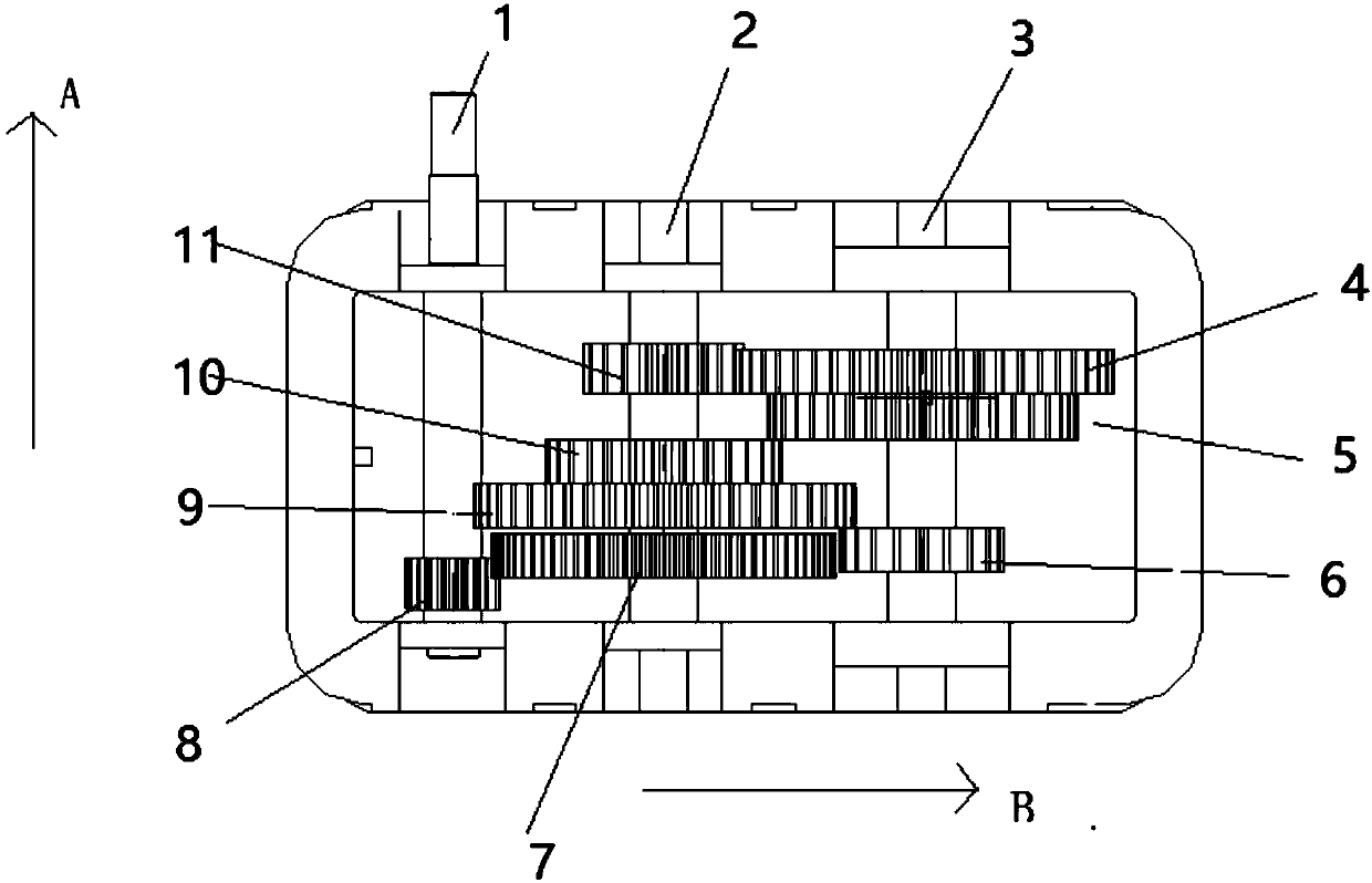 Front-arranged gear speed changer of bicycle