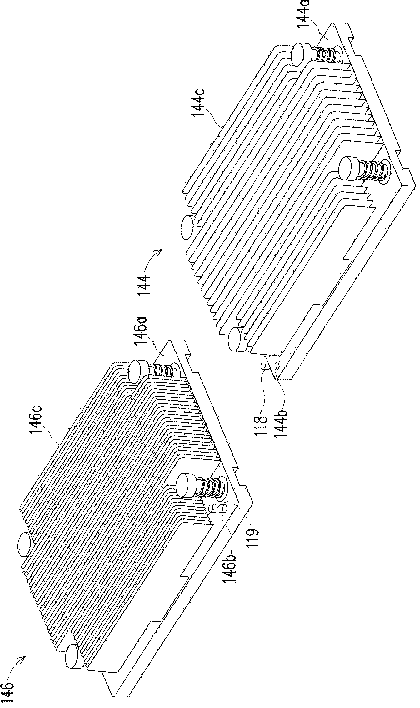 Heat radiation module and electronic device