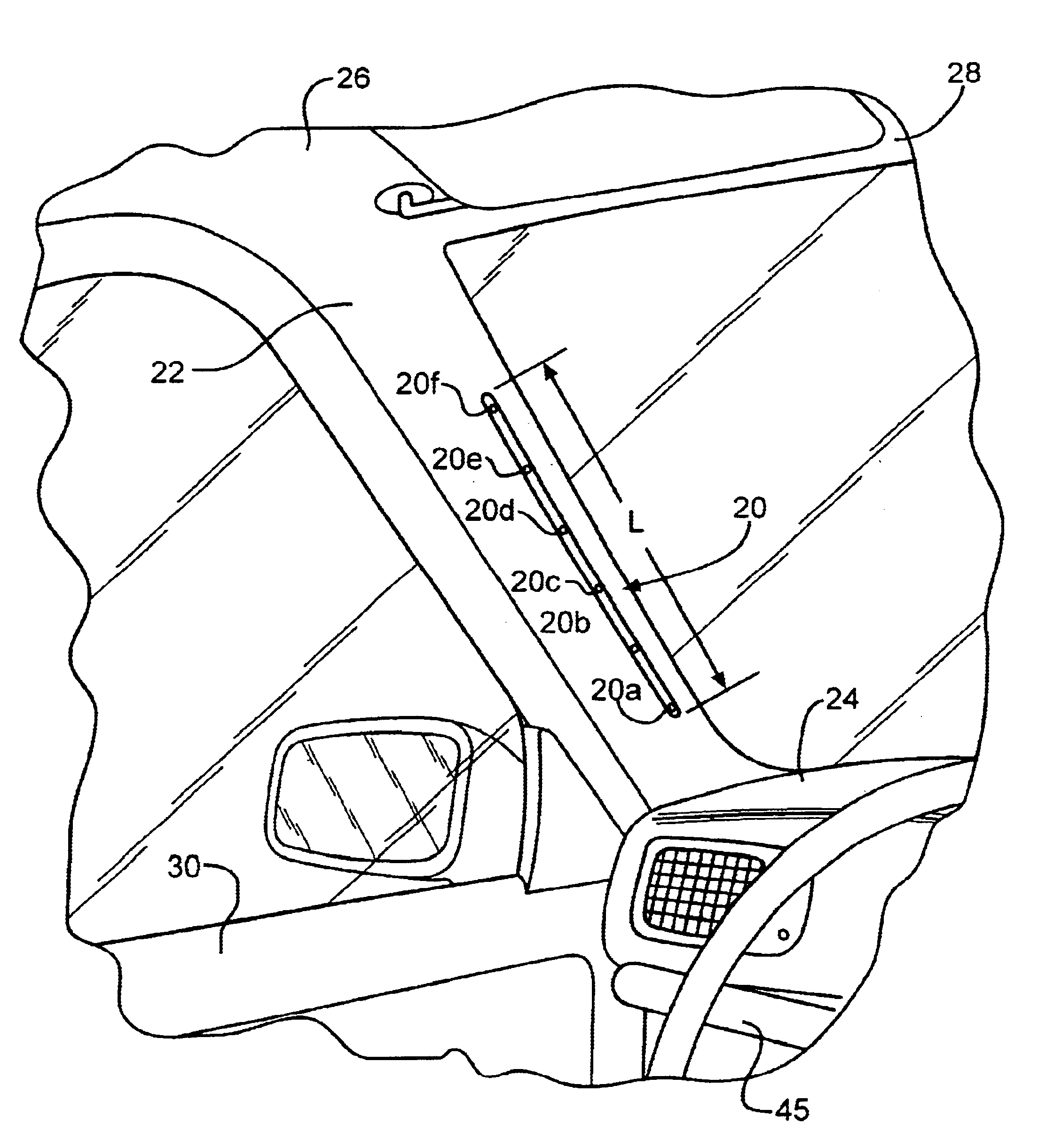 Visual display for vehicle