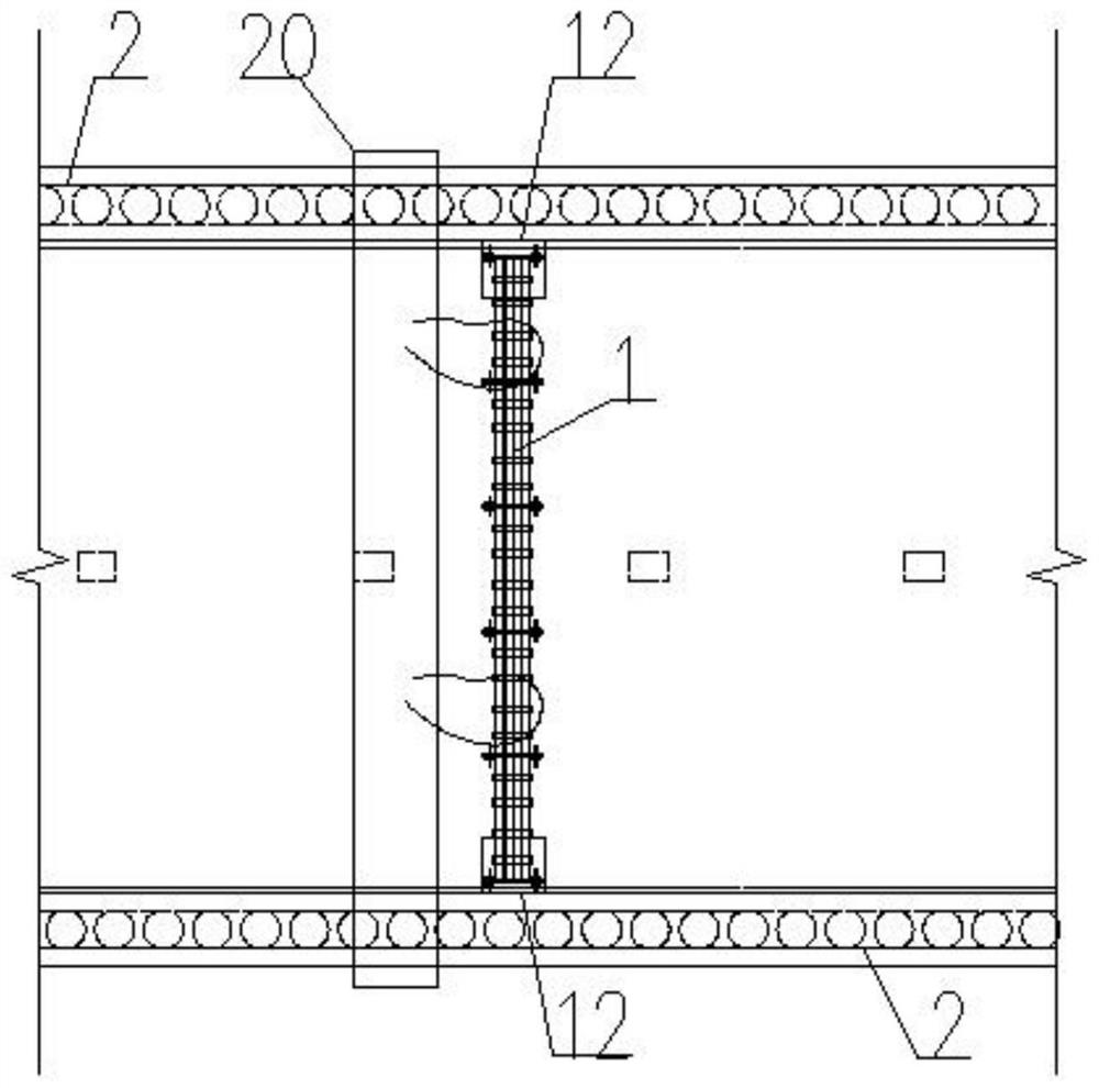 Foundation pit prefabricated support structure and support construction method