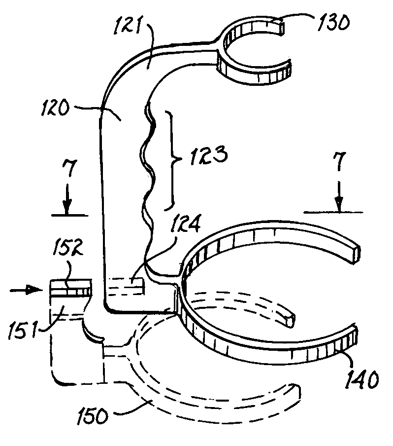 Portable device for holding a liquid container