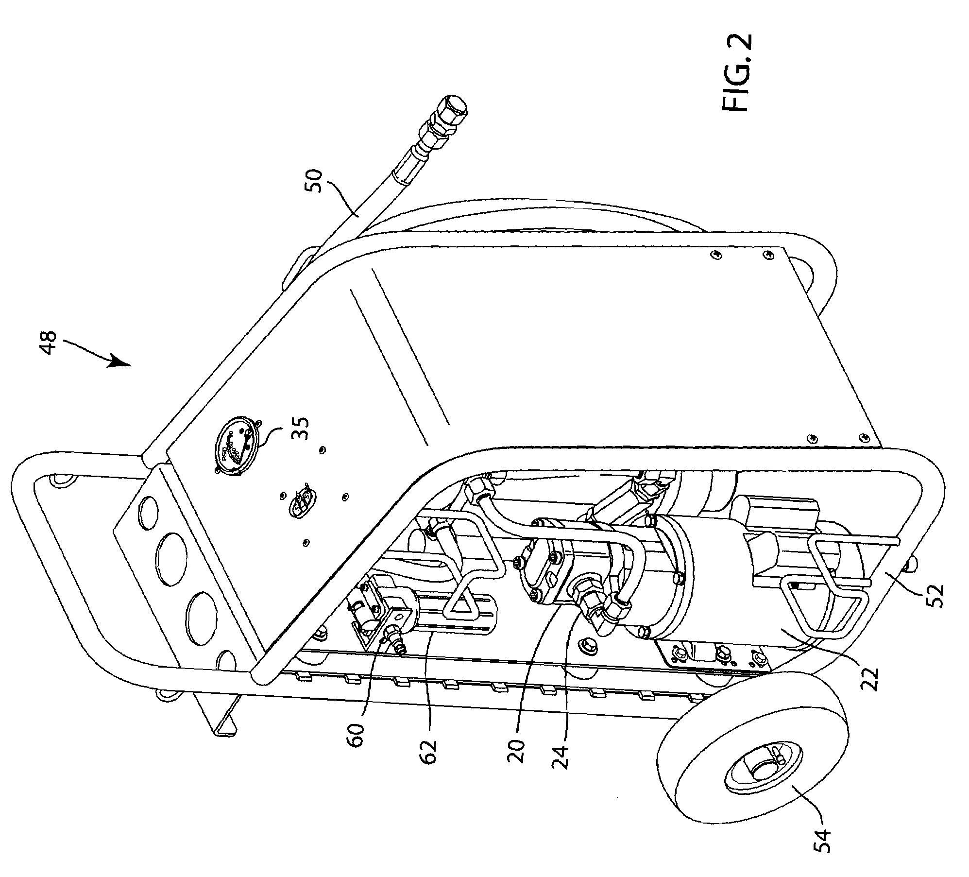 Hydraulic fluid dehydration system and method including pre-heating