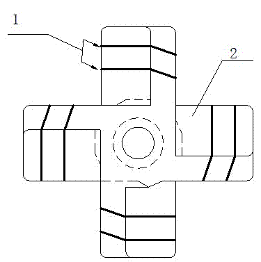 Method for preventing shell expansion of thick and large surface of precision-casting stainless steel casting