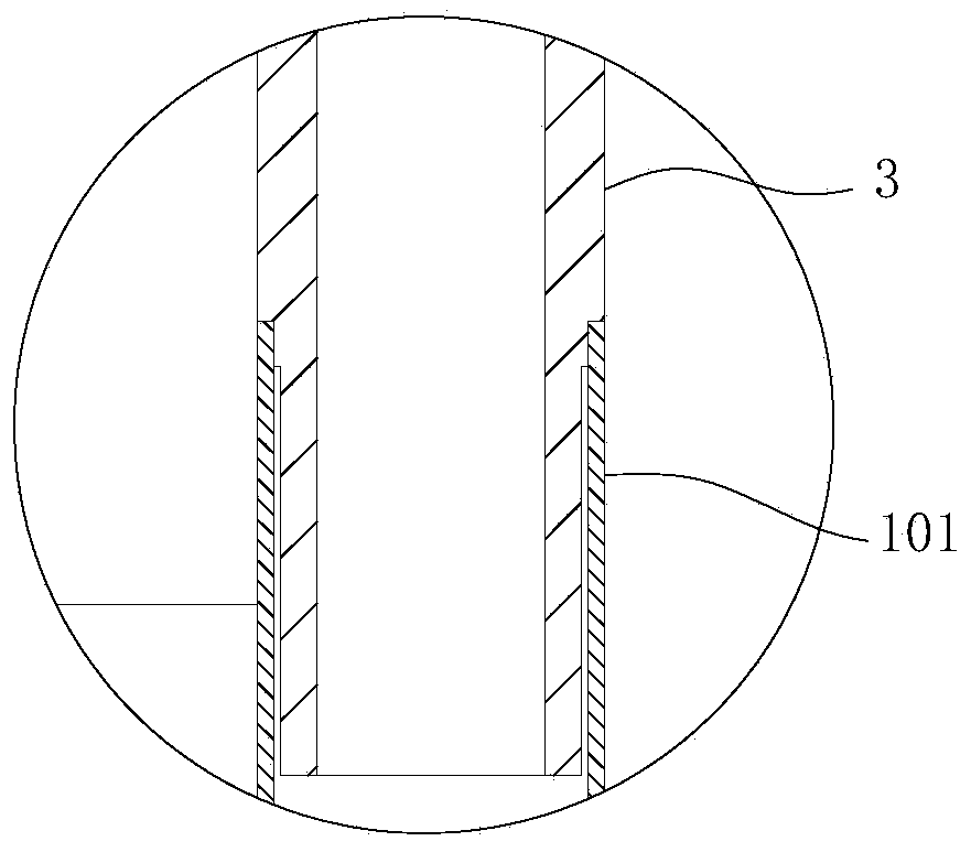 Guide device for safely locating construction hoist cage and installation method for cage