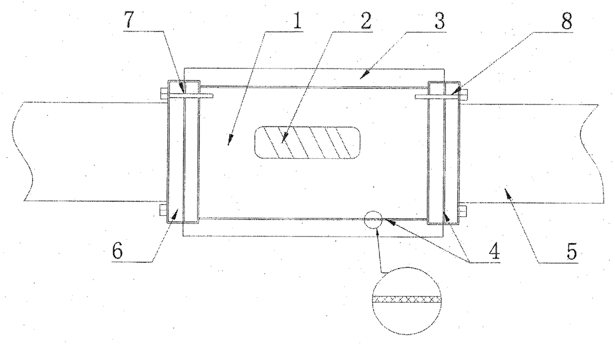 A stray current detection device for seawater pipelines of marine ships