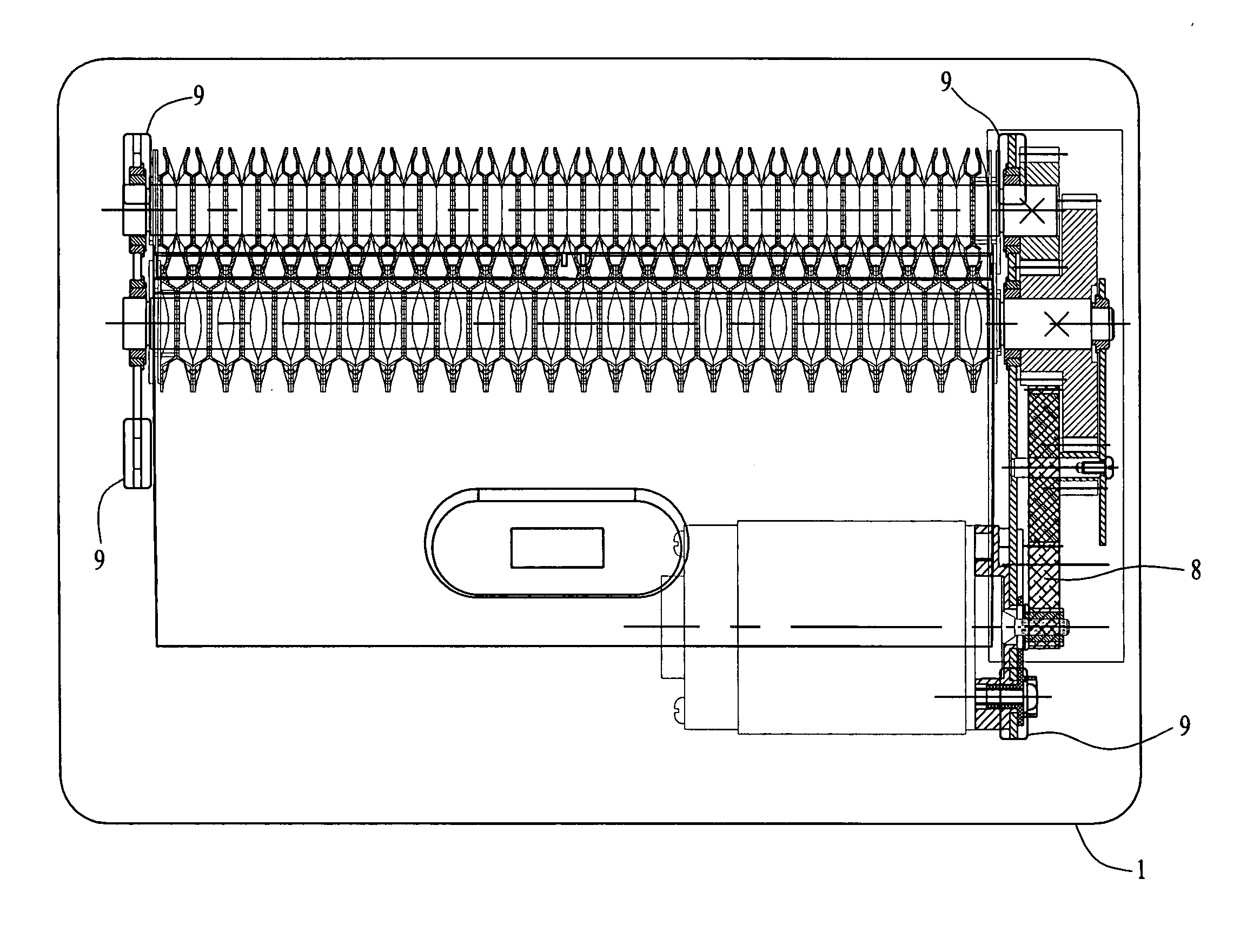 Noise reduction motor and components for shredder