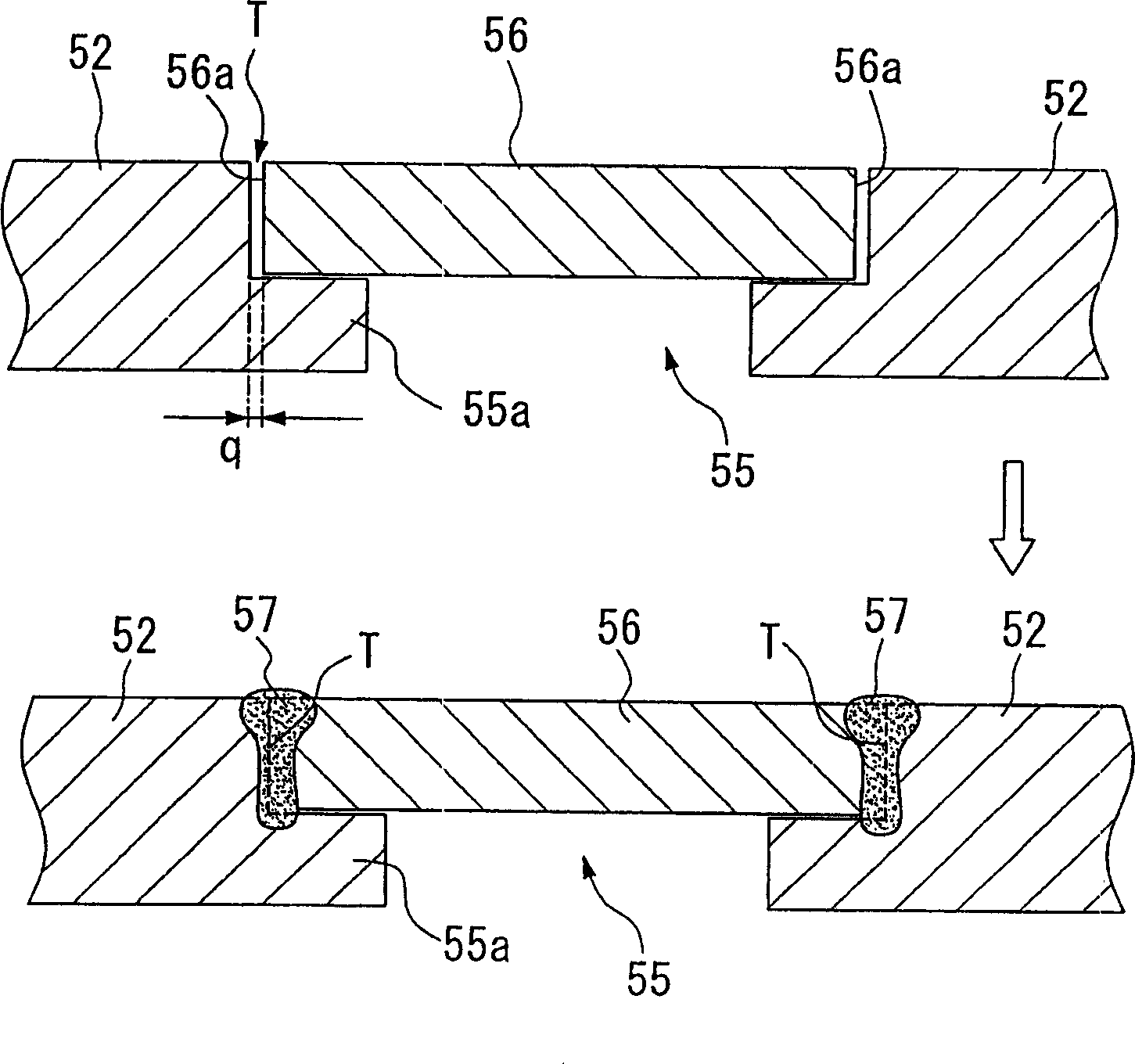 Method for closing used hole on top of gas turbine blade