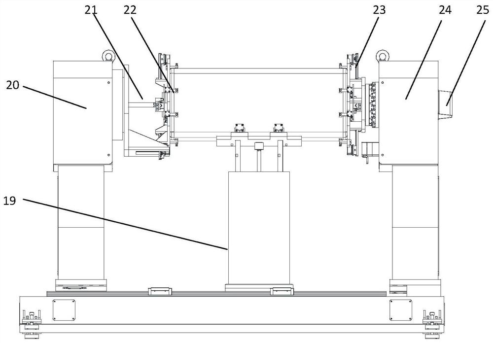 Automatic welding device and method achieving low deformation for circular seam of thin-wall aluminum alloy oil tank