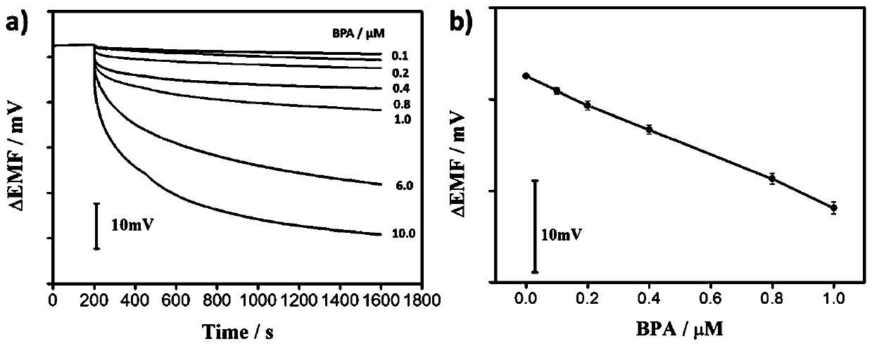 Plasticizer-free molecularly imprinted polymer membrane ion-selective electrode sensitive membrane