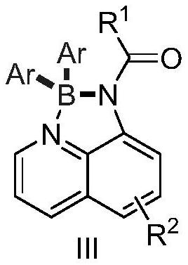 Preparation method of tetra-coordinated N,N-chelated diarylborate compound with 8-aminoquinoline derivatives as bidentate ligand