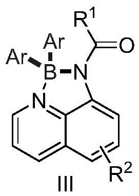 Preparation method of tetra-coordinated N,N-chelated diarylborate compound with 8-aminoquinoline derivatives as bidentate ligand