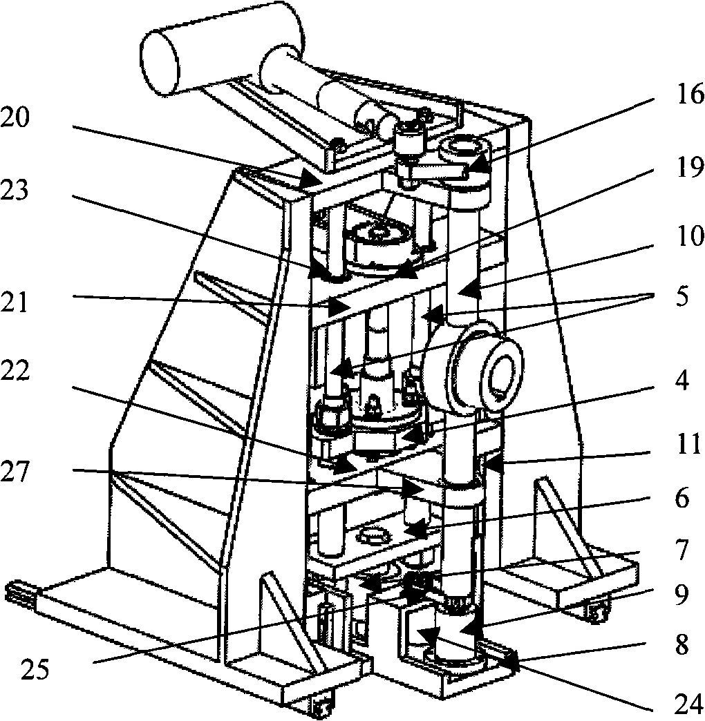 Multifunctional test bed for electric wheel