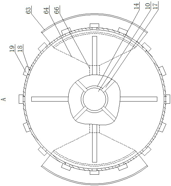 An adjustable spraying device for grape growing