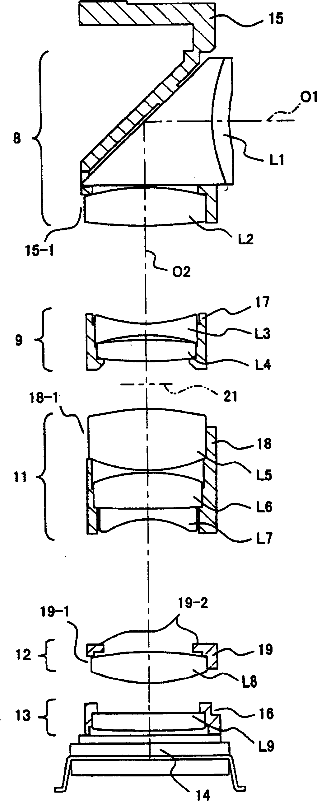 Lens device and digital camera using same