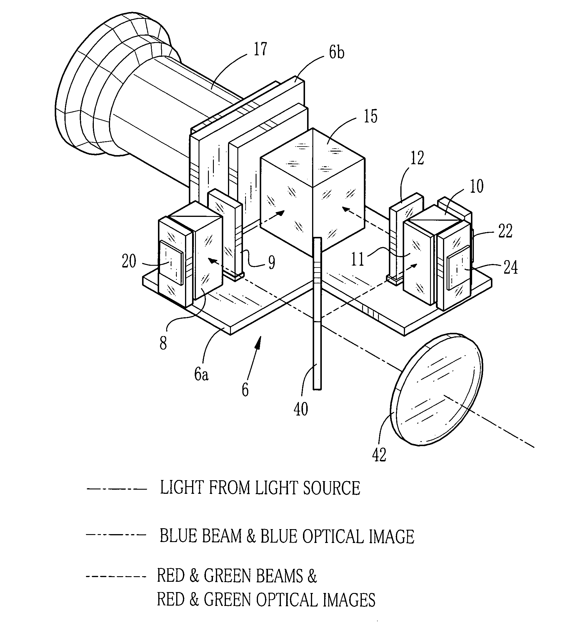 Reflective liquid crystal projector