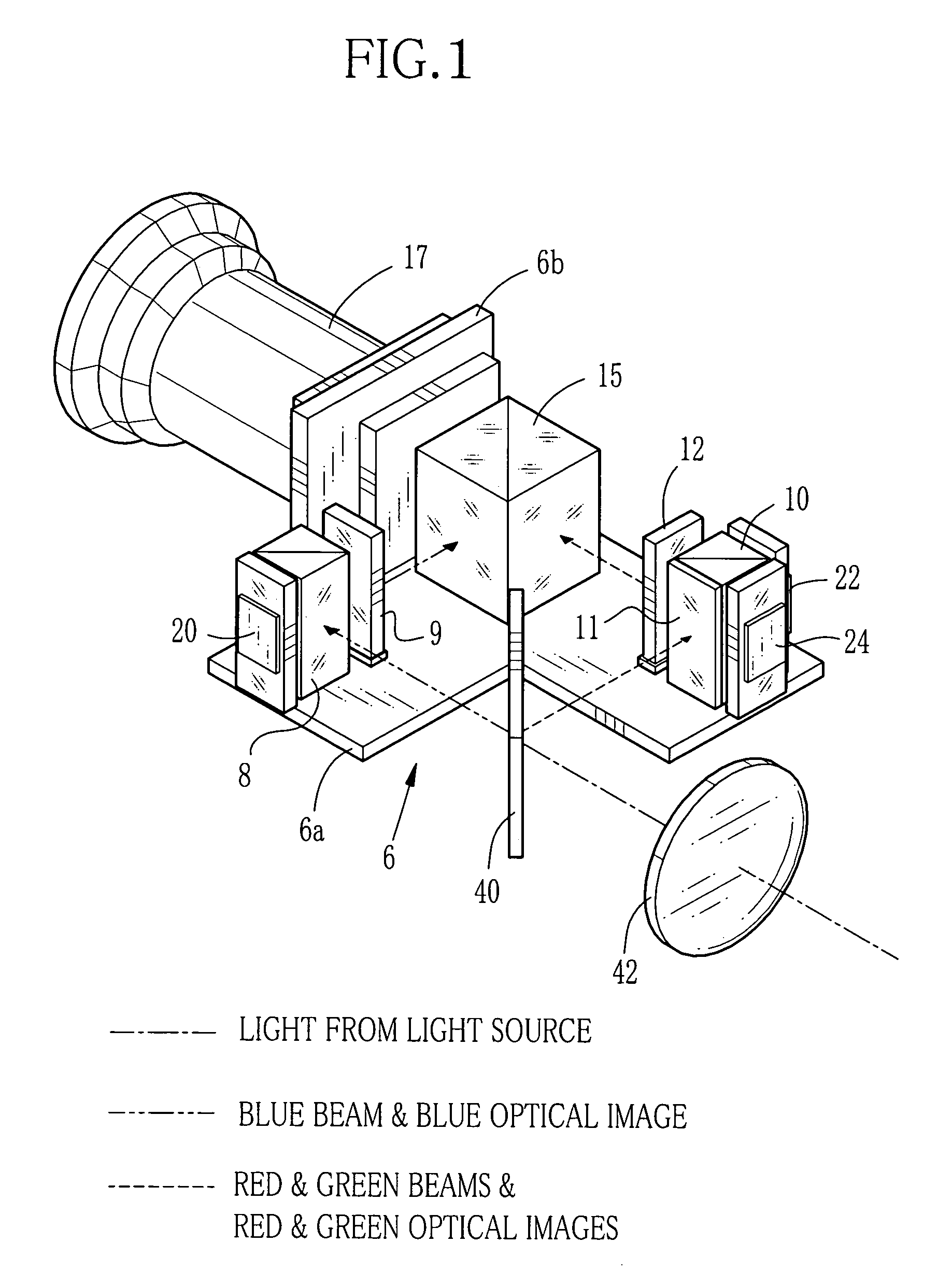 Reflective liquid crystal projector