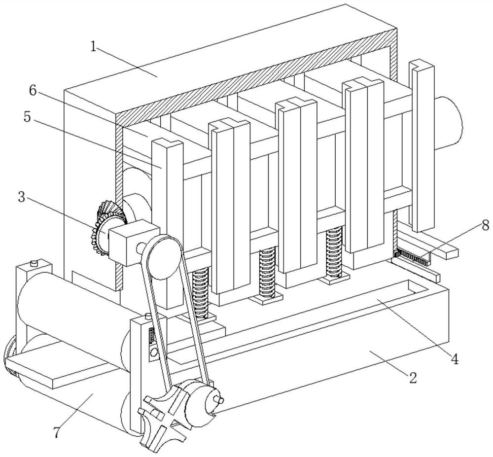 Continuous forging device with automatic cleaning function