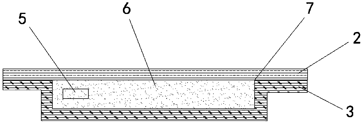 Vacuum insulation plate structure